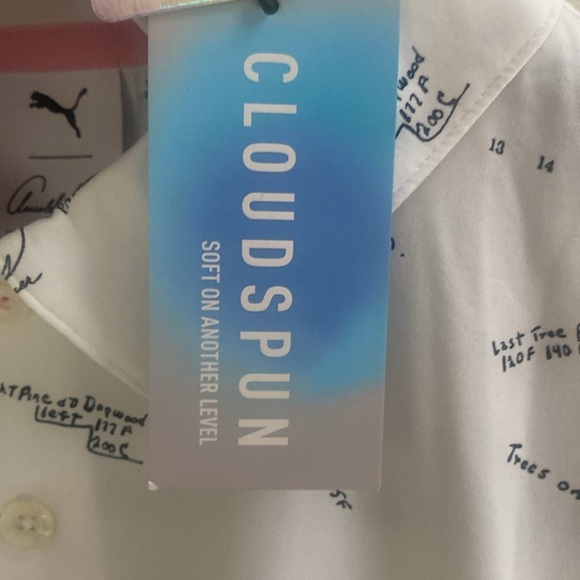 White Arnold Palmer Puma Golf polo crazy soft fabric! - Picture 8 of 12